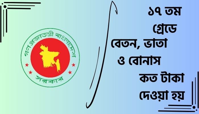 ১৭ তম গ্রেডে বেতন কত
